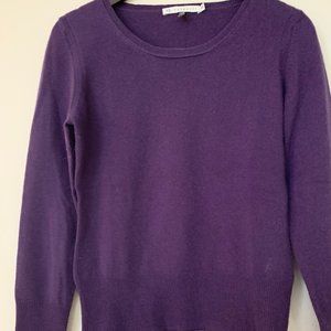 Qi Cashmere Women’s Sweater, size M Purple
